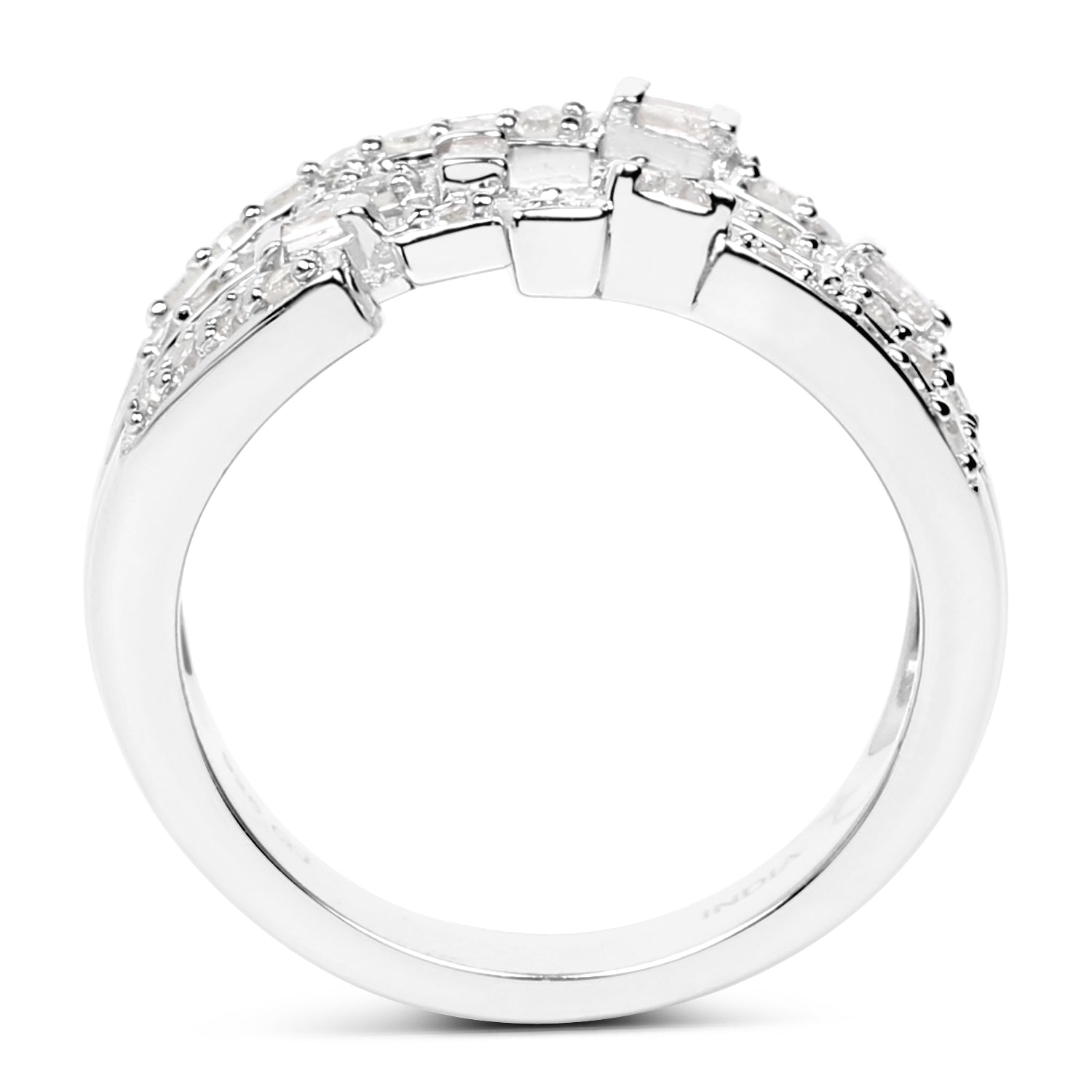 0.60 Carat Genuine White Diamond .925 Sterling Silver Ring by Bids.com