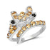 1.00 Carat Genuine Citrine & Black Spinel .925 Sterling Silver Ring by Bids.com