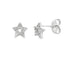 Natural .05ct Diamond Earrings 14KT White Gold by Bids.com