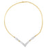 14K Yellow and White Gold 2.00 Cttw Round and Princess-Cut Diamond &