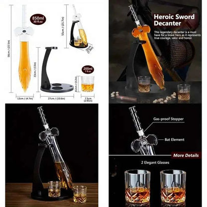 Legendary Sword Decanter Gift Set