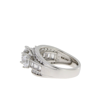 Natural Cubic Zirconium CZ SS Bridal Sterling Silver by Bids.com