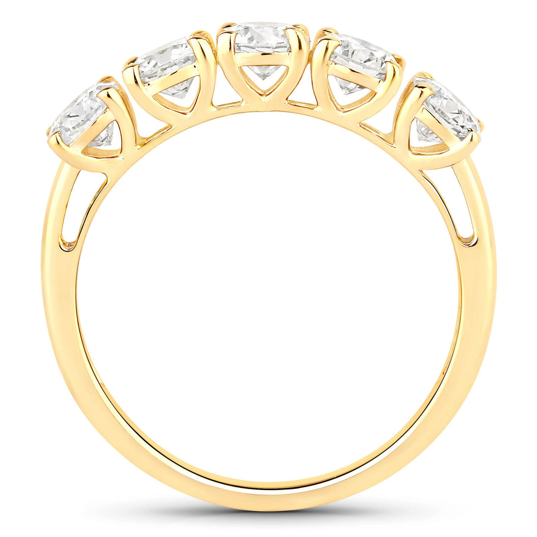1.50 Carat Genuine Lab Grown Diamond 14K Yellow Gold Ring by Bids.com