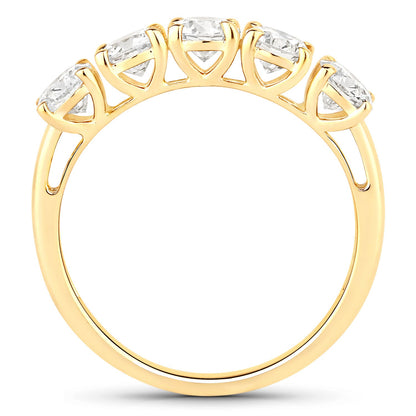 1.50 Carat Genuine Lab Grown Diamond 14K Yellow Gold Ring by Bids.com