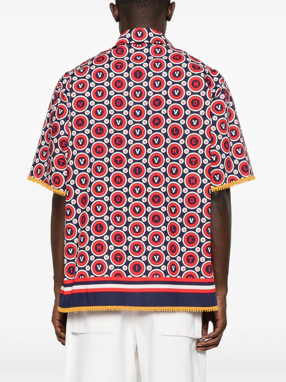 Valentino Garavani Men `Bulles Royales` Bowling Shirt by Luosophy