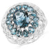 5.98 Carat Genuine London Blue Topaz .925 Sterling Silver Ring by Bids.com