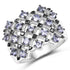 1.53 Carat Genuine Tanzanite .925 Sterling Silver Ring  DestGlow