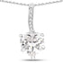 4.46 Carat Genuine White Cubic Zirconia .925 Sterling Silver Pendant by Bids.com