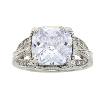Natural Cubic Zirconium Ring Sterling Silver by Bids.com