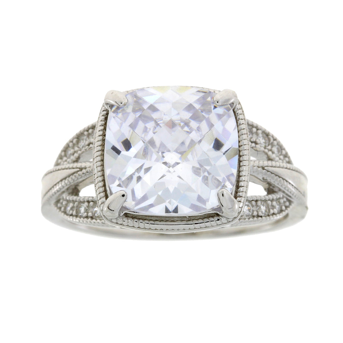 Natural Cubic Zirconium Ring Sterling Silver by Bids.com