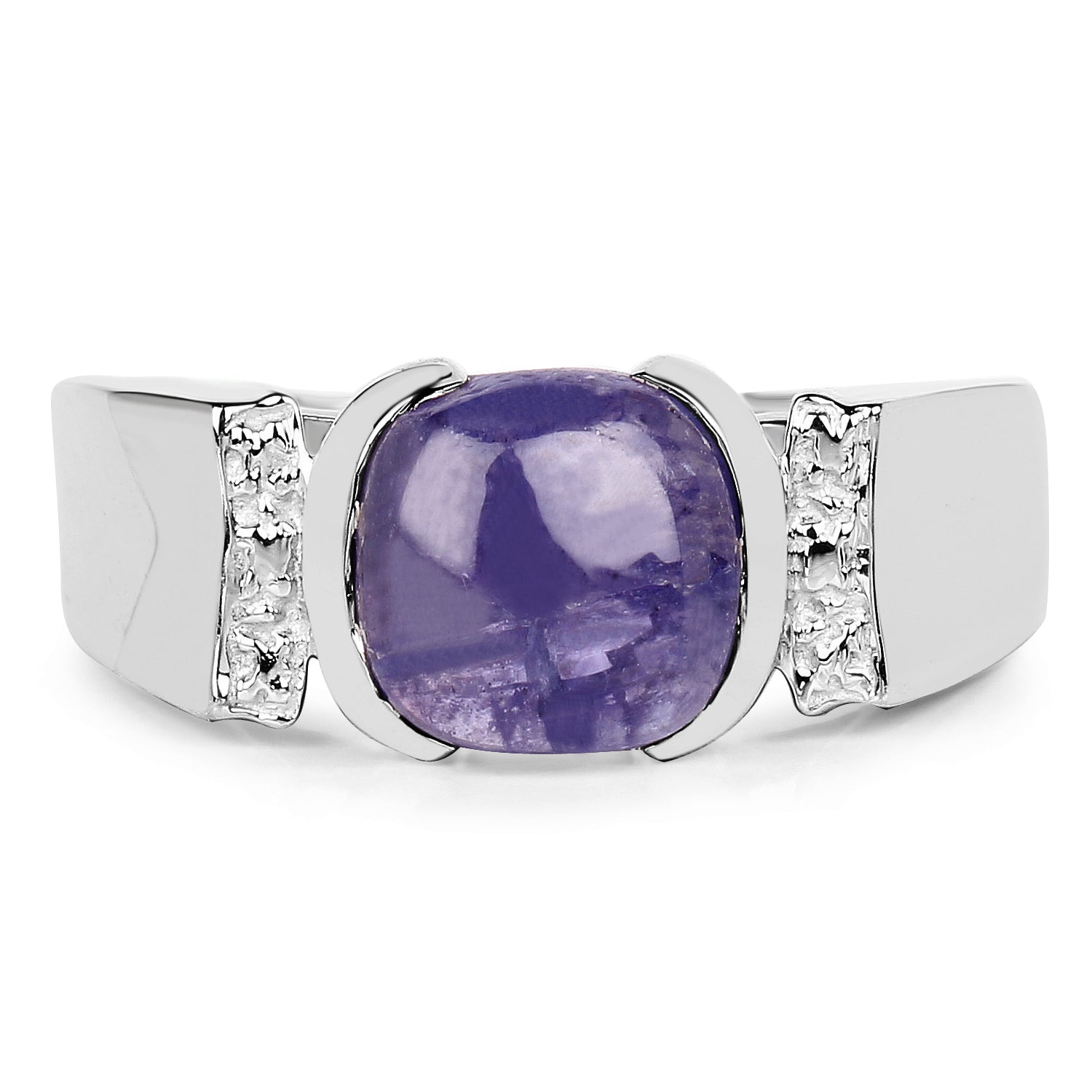 2.80 Carat Genuine Tanzanite .925 Sterling Silver Ring by Bids.com