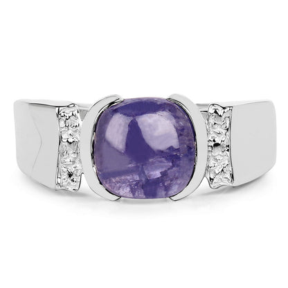 2.80 Carat Genuine Tanzanite .925 Sterling Silver Ring by Bids.com