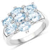 3.57 Carat Genuine Blue Topaz .925 Sterling Silver Ring by Bids.com