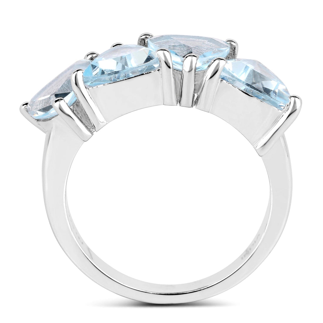 5.00 Carat Genuine Blue Topaz .925 Sterling Silver Ring by Bids.com