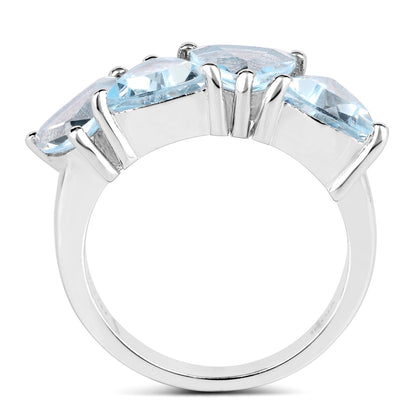 5.00 Carat Genuine Blue Topaz .925 Sterling Silver Ring by Bids.com