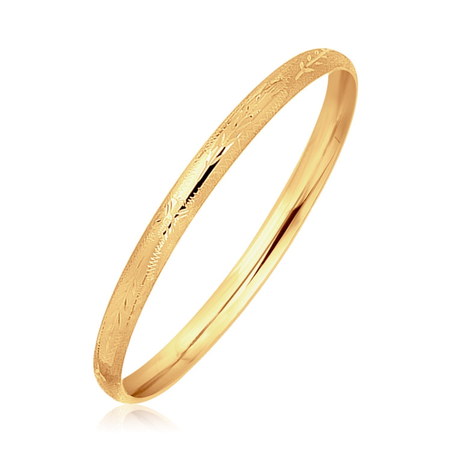 14k Yellow Gold Dome Style Children&