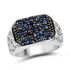 1.13 Carat Genuine Blue Sapphire .925 Sterling Silver Ring by Bids.com