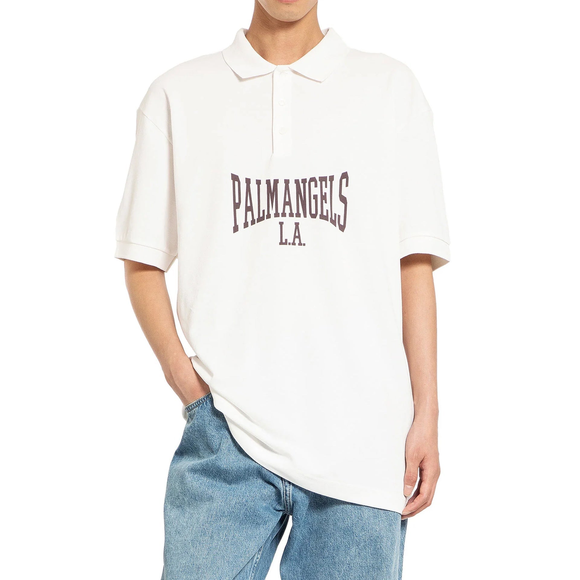 Palm Angels College Logo Polo Men by Luosophy