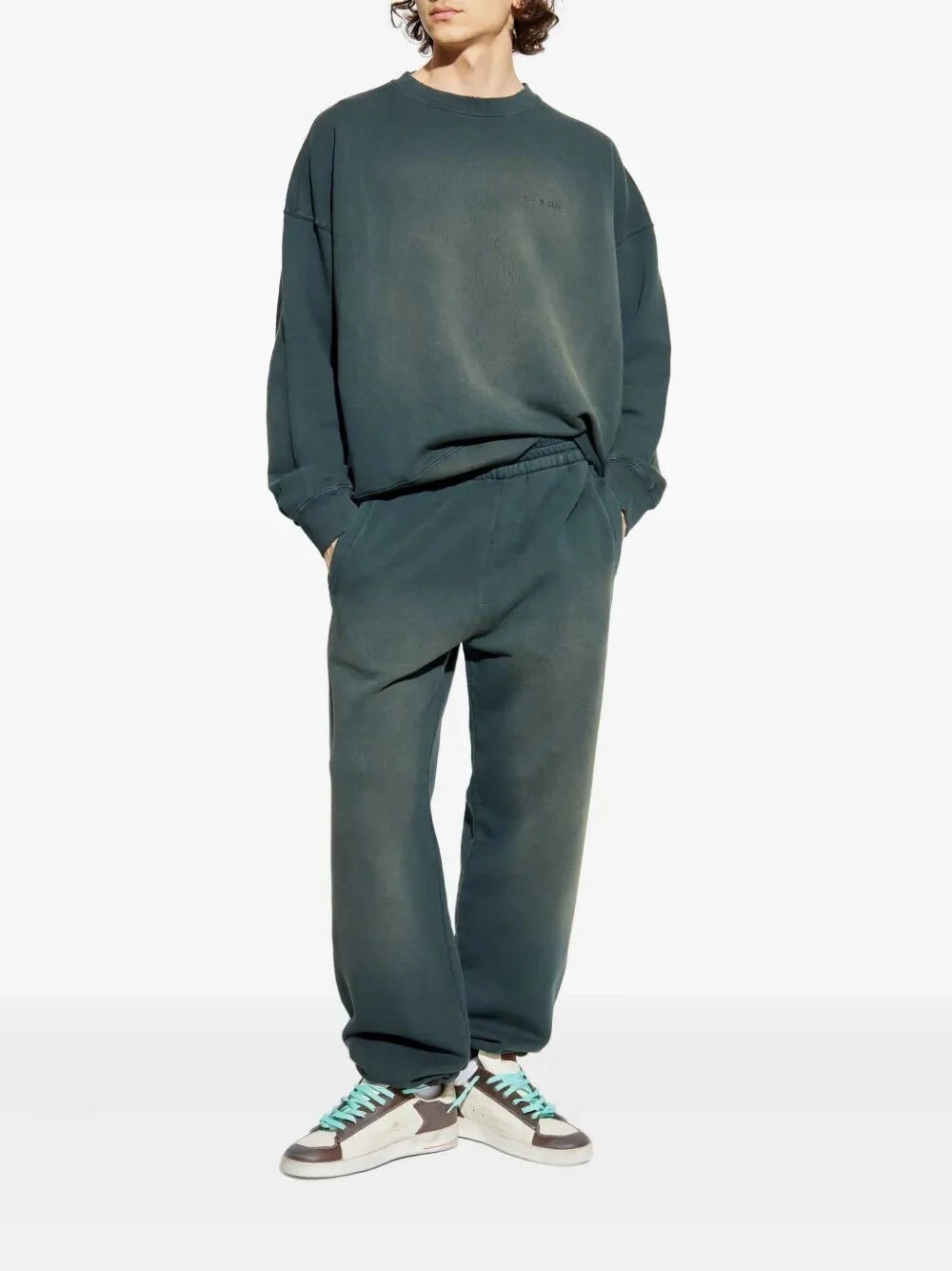 Golden Goose Men `Journey` Crew-Neck Sweatshirt With Embroidery by Luosophy