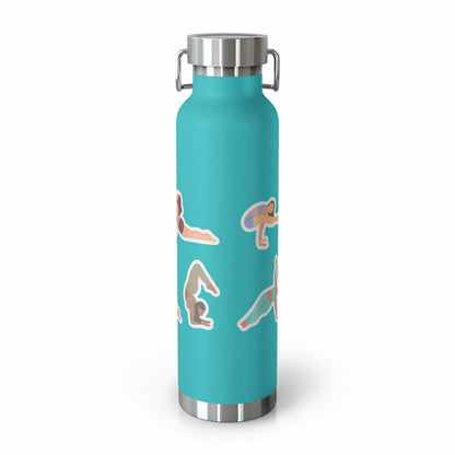 Yoga Poses Find Your Balance Insulated Bottle - 22oz Stainless Steel Vacuum Flask