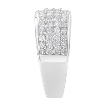 14K White Gold Round Cut Diamond Ring (1.0 Cttw, H-I Color, SI2-I1 Clarity) - Size 6-1/2 by Bids.com