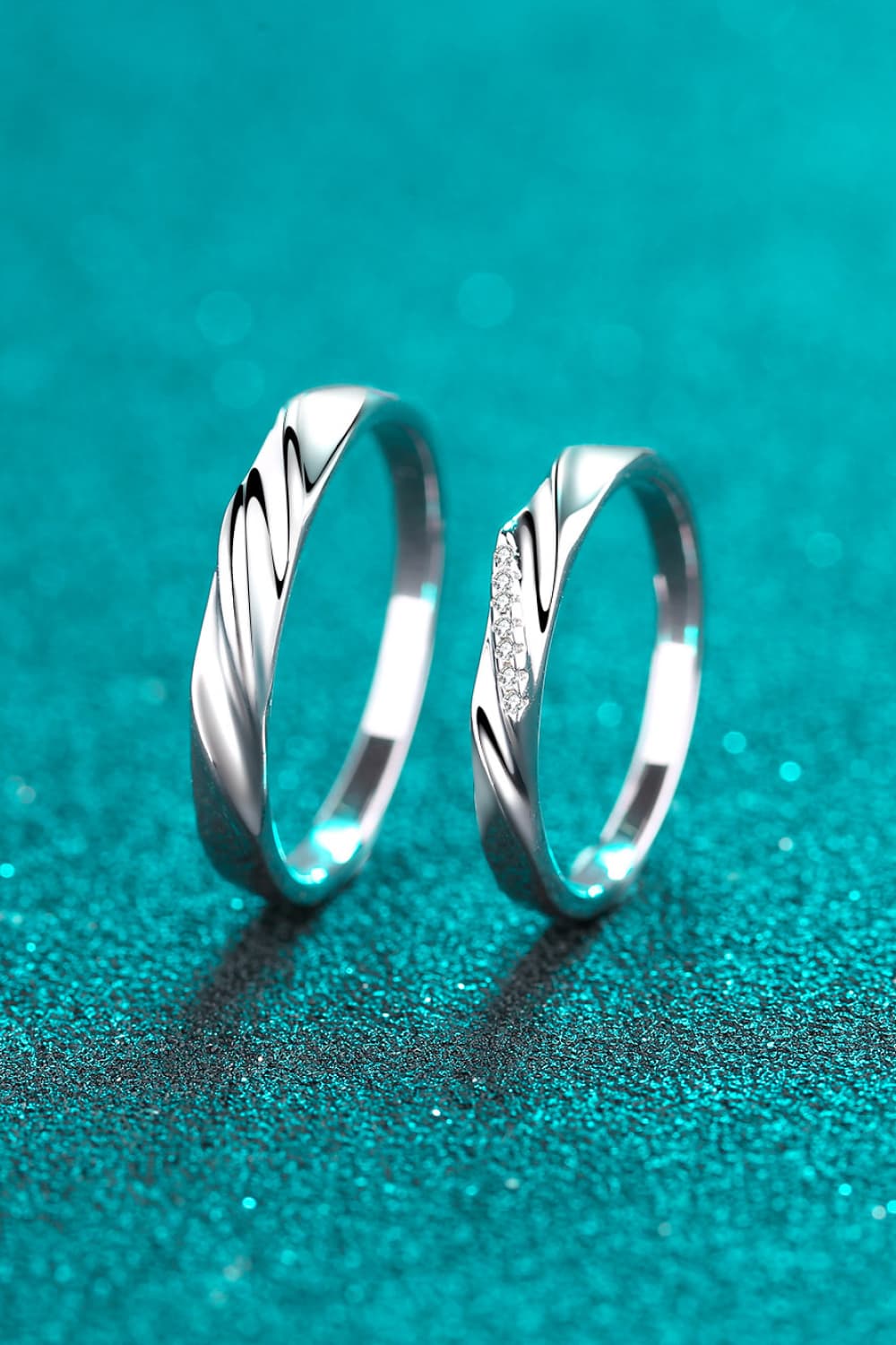 Minimalist 925 Sterling Silver Rhodium-Plated Ring by Sparkala