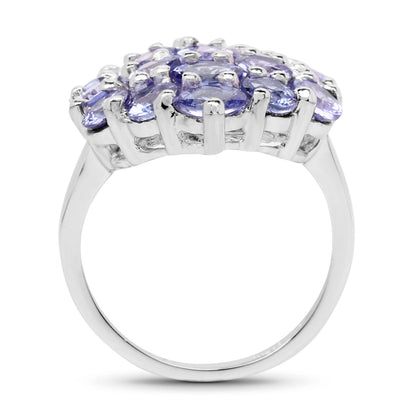 5.28 Carat Genuine Tanzanite .925 Sterling Silver Ring by Bids.com