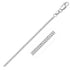 14k White Gold Foxtail 1.0mm Chain by Bids.com
