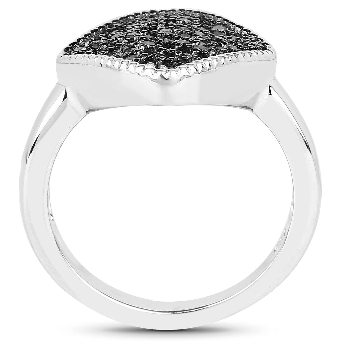 0.24 Carat Genuine Black Diamond .925 Sterling Silver Ring by Bids.com
