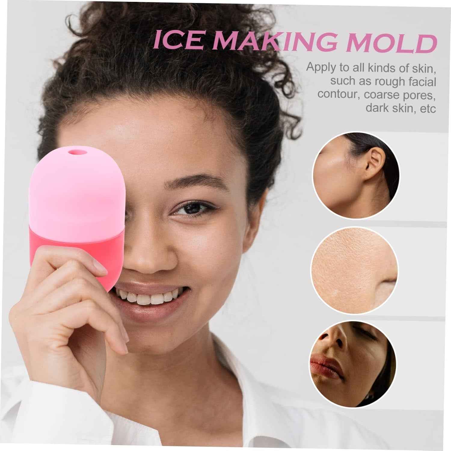 Silicone Ice Face Roller for Skincare Manual Massage Tool to Reduce Puffiness and Dark Circles Versatile Eye Roller for Men and Women for Sunburn Relief and Skin Care Routine