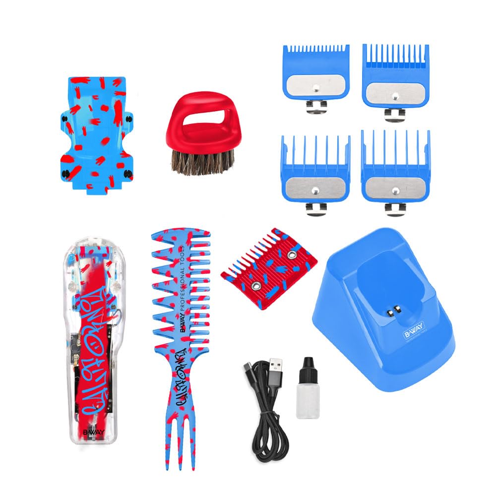 B-Way California Clipper, One Trimmer, Zero Shaver - 3 in 1 Set by RT-Way USA
