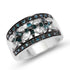 0.54 Carat Genuine Blue Diamond .925 Sterling Silver Ring  DestGlow