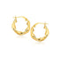 14k Yellow Gold Hoop Earrings (5/8 inch) by Bids.com