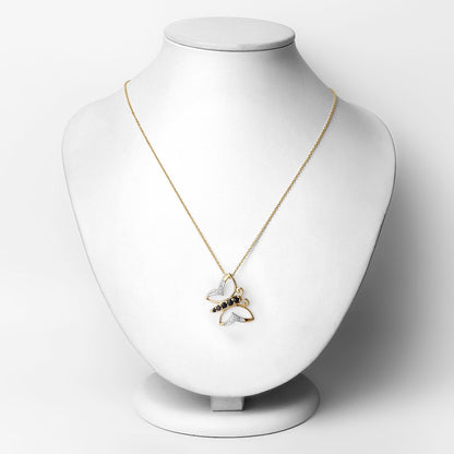 0.56 Carat Genuine Blue Sapphire and White Zircon .925 Sterling Silver Necklace  DestGlow