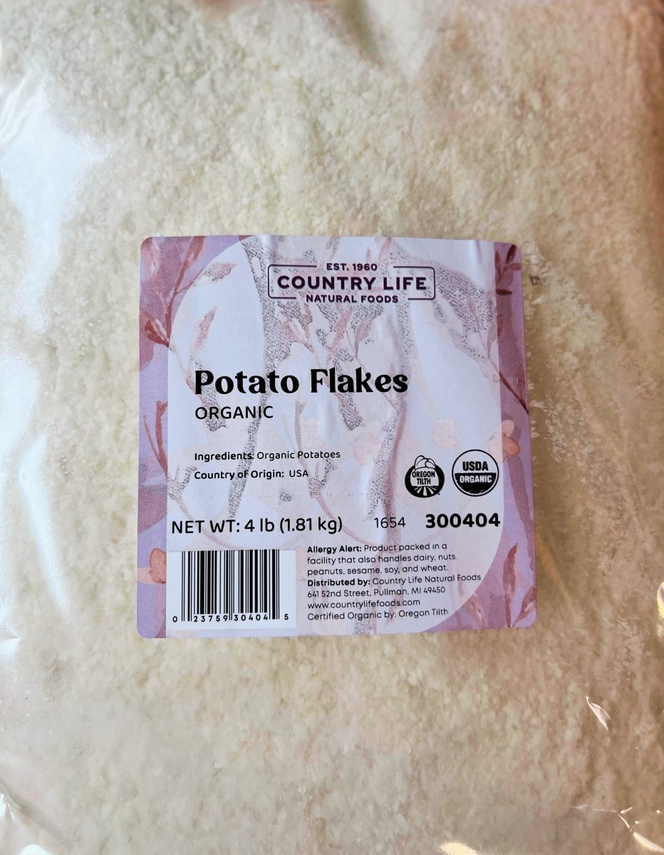 Potato Flakes, Organic by Country Life Natural Foods
