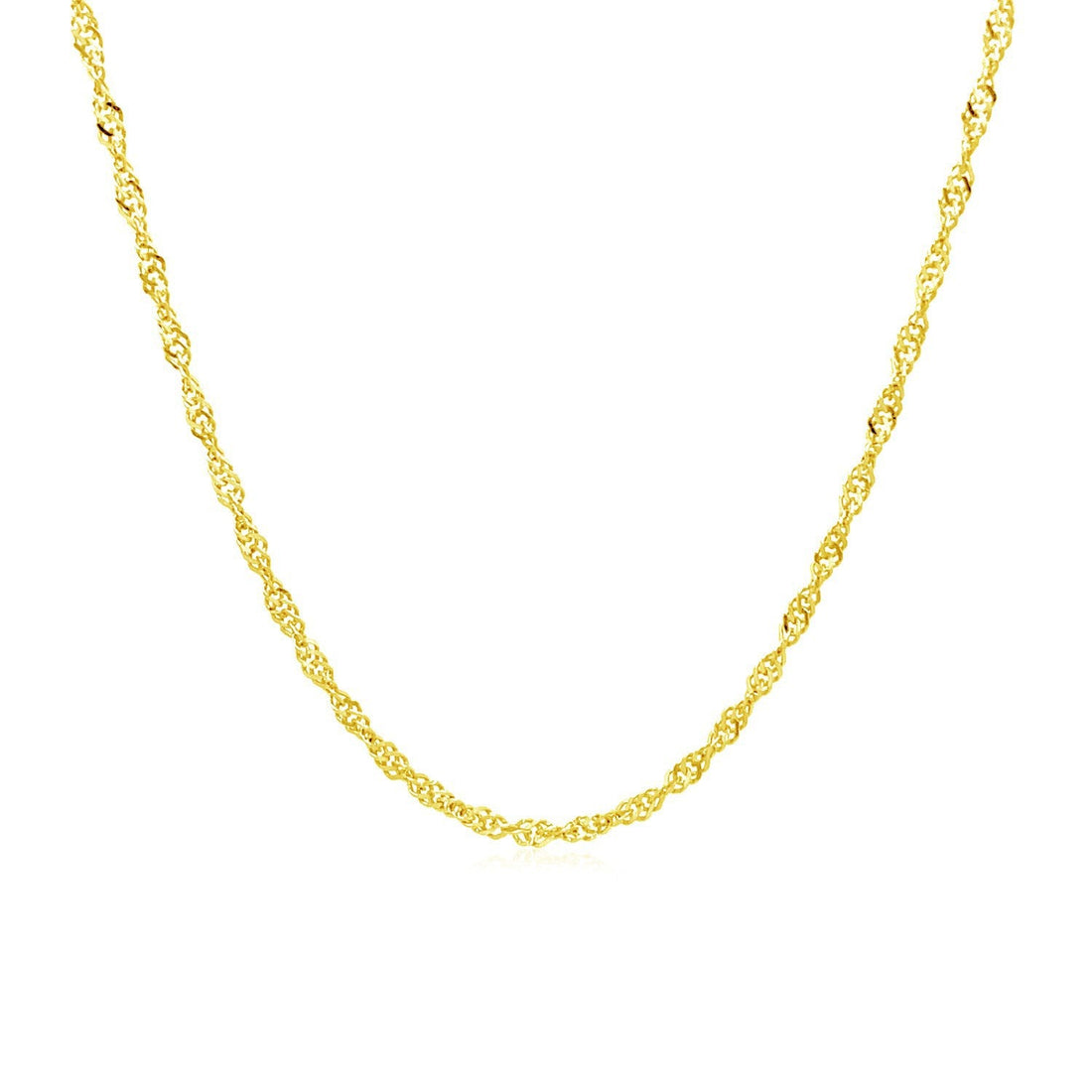 10k Yellow Gold Singapore Chain 1.5mm by Bids.com