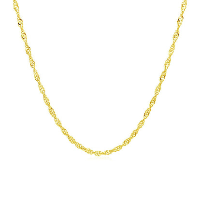 10k Yellow Gold Singapore Chain 1.5mm by Bids.com
