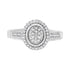 .925 Sterling Silver 1/3 Cttw Pave Set Round-Cut Diamond Braided Halo Cocktail Ring (I-J Color, I2-I3 Clarity) - Size 7 by Bids.com