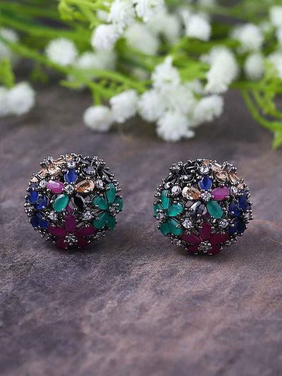 Shoshaa Multicoloured Circular Studs