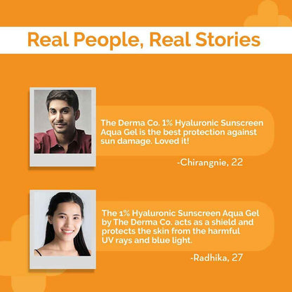 The Derma Co 1% Hyaluronic Sunscreen &amp; 2% Salicylic Face Serum Combo