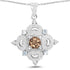 3.00 Carat Genuine Smoky Quartz, Blue Topaz and White Topaz .925 Sterling Silver Pendant by Bids.com