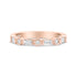 14K Rose Gold 3/8 Cttw Baguette and Round Diamond Bridal Band - (H-I Color, VS1-VS2 Clarity) - Size 6.75 by Bids.com