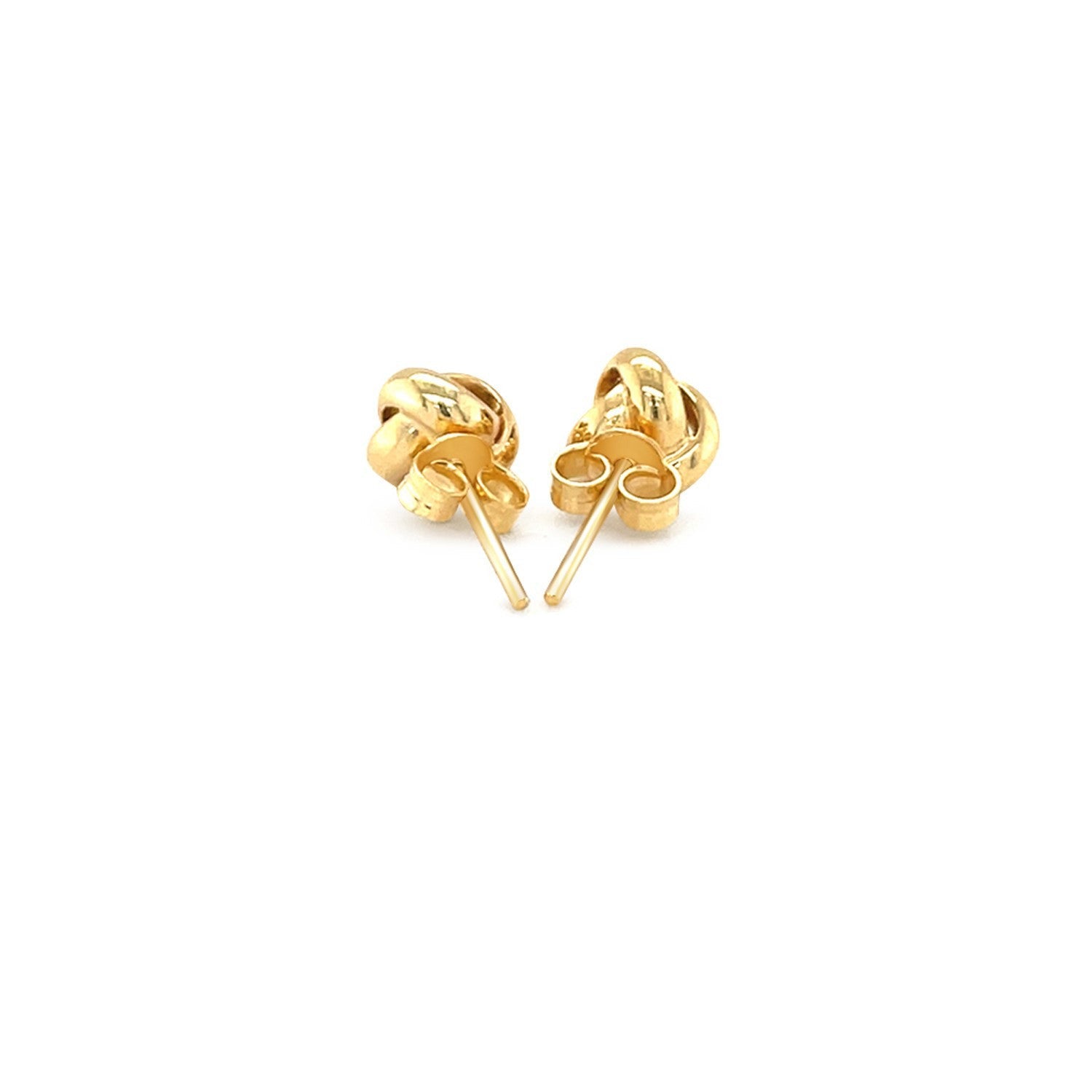 10k Yellow Gold Love Knot Stud Earrings by Bids.com