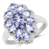 2.46 Carat Genuine Tanzanite .925 Sterling Silver Ring by Bids.com