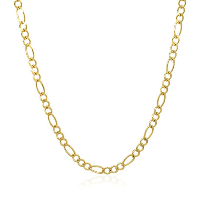 3.0mm 10k Yellow Gold Solid Figaro Chain by Bids.com