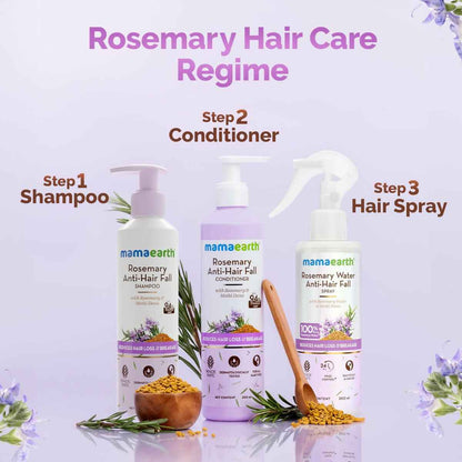 Mamaearth Rosemary Water Anti-Hair Fall Spray with 100% Pure Steam Distilled Rosemary Water &amp; Methi Dana for Hair