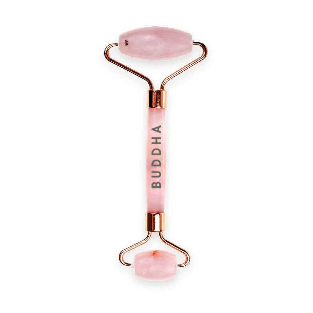Buddha Natural M African Rose Quartz Face Roller - Helps To Reduce Puffiness Massager