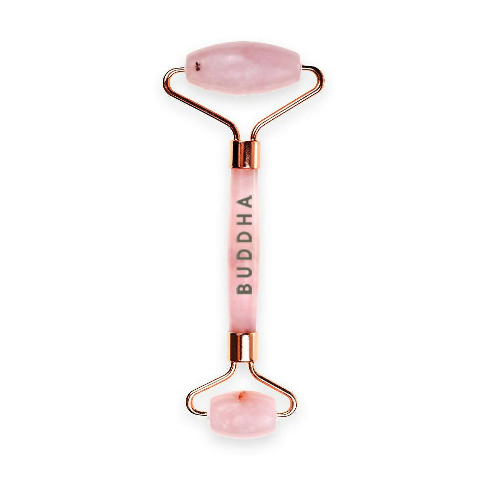 Buddha Natural M African Rose Quartz Face Roller - Helps To Reduce Puffiness Massager