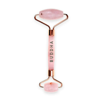 Buddha Natural M African Rose Quartz Face Roller - Helps To Reduce Puffiness Massager
