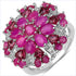 3.90 Carat Genuine Ruby & Rhodolite .925 Sterling Silver Ring by Bids.com